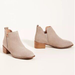 Anthropologie Seychelles Laila Ankle Boots Suede Leather Coastal Cowgirl Sz 9.5